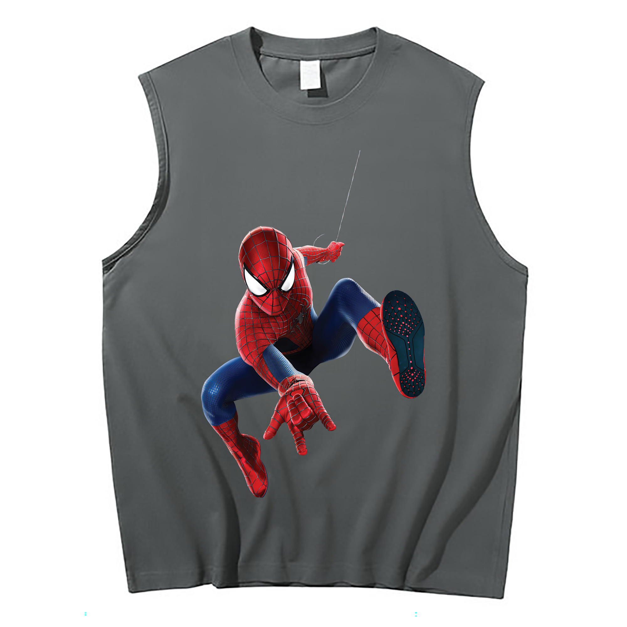 Spider Man スパイダーマン コットン100％タンクトップ（フロントプリント）